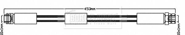 BORG & BECK Тормозной шланг BBH8095